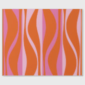 Moderne Lounge Moderne Lounge Hot Pink und Orange  Geschenkpapier (Flach)