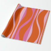 Moderne Lounge Moderne Lounge Hot Pink und Orange  Geschenkpapier (Ungerollt)