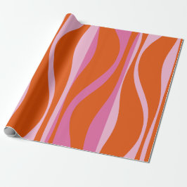 Moderne Lounge Moderne Lounge Hot Pink und Orange  Geschenkpapier
