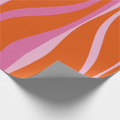 Moderne Lounge Moderne Lounge Hot Pink und Orange  Geschenkpapier (Ecke)