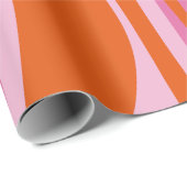 Moderne Lounge Moderne Lounge Hot Pink und Orange Geschenkpapier (Rolleneckpunkt)