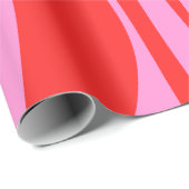 Moderne Lounge Moderne Lounge Preppy Pink und Rot Geschenkpapier (Rolleneckpunkt)