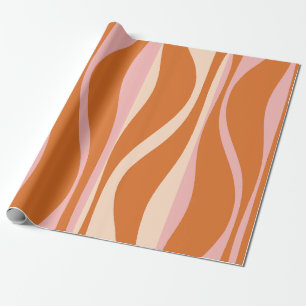 Moderne Lounge Modernes Design Retro Muster Geschenkpapier