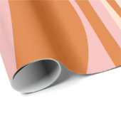 Moderne Lounge Modernes Design Retro Muster Geschenkpapier (Rolleneckpunkt)