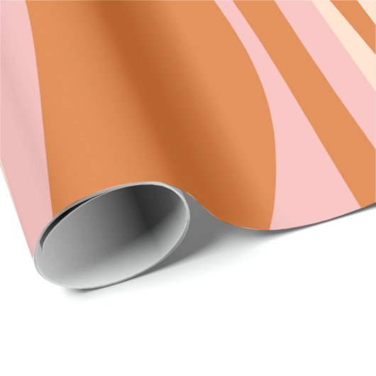 Moderne Lounge Modernes Design Retro Muster Geschenkpapier (Rolleneckpunkt)