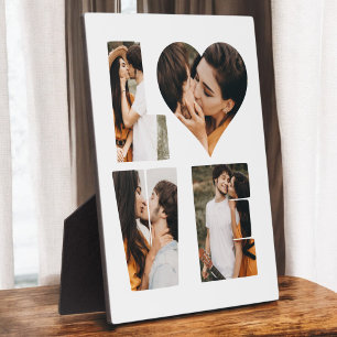 Moderne LOVE Herz Foto Instagram Valentinstag Fotoplatte