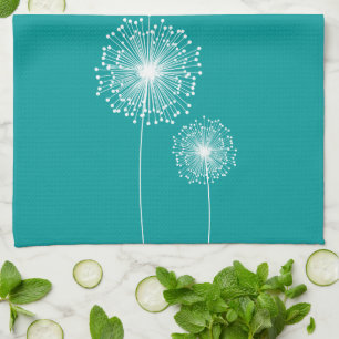 Moderne Löwenzahn-Blume KUNDENSPEZIFISCHE Geschirrtuch