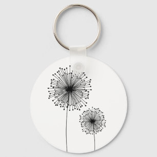 Moderne Löwenzahn-Blume KUNDENSPEZIFISCHER Schlüsselanhänger