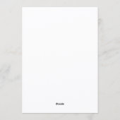 Moderne lustige Fotohochzeit Einladung (Rückseite)