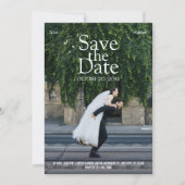 Moderne lustige Fotohochzeit Save The Date (Vorderseite)