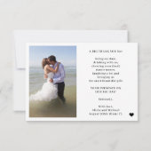 Moderne lustige lässige Typografie 2 Fotos Hochzei Dankeskarte (Rückseite)