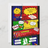 Moderne lustige Retro-Bachelor-Vegas-Comic (Vorderseite)