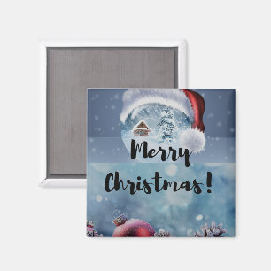 Moderne lustige süße Weihnachtsrentier Magnet