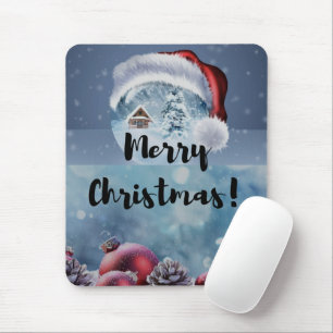 Moderne lustige süße Weihnachtsrentier Mousepad