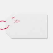 Moderne, lustige Weihnachtsrentiere Feliz Navidad Geschenkanhänger (Rückseite Horizontal)