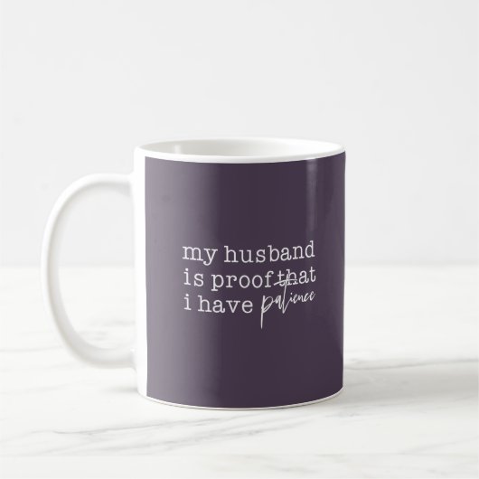 Moderne lustige Zitate des Ehemanns Kaffeetasse (Links)