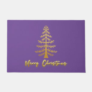 Moderne luxuriöse Glasfenster Metallic Xmas modern Fußmatte