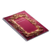 moderne luxuriöse Goldbarock Notizblock (Rechte Seite)