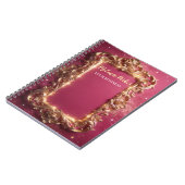 moderne luxuriöse Goldbarock Notizblock (Linke Seite)