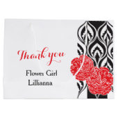 Moderne luxuriöse Hochzeitsgeschenk Blume Girl Gou Große Geschenktüte (Rückseite)