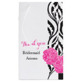 Moderne luxuriöse Hochzeitshelfer bevorzugen Gesch Kleine Geschenktüte (Rückseite)