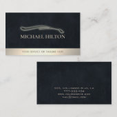 Moderne, luxuriöse Kontur Visitenkarte (Vorne/Hinten)