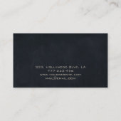 Moderne, luxuriöse Kontur Visitenkarte (Rückseite)