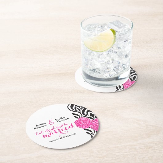 Moderne, luxuriöse, rosa Untersetzer (Vor Ort)