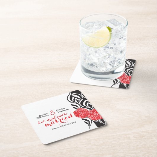 Moderne, luxuriöse Untersetzer in Rot (Vor Ort)