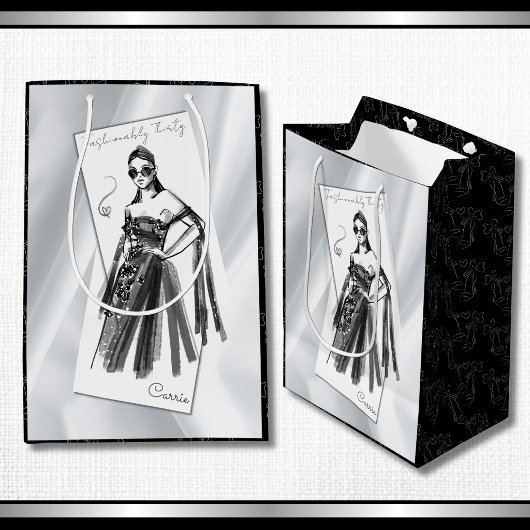 Moderne Luxus-30. Geburtstagsmode Mittlere Geschenktüte