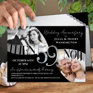 Moderne Luxus 59. Hochzeitstag Einladung