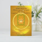 | Moderne Luxus-Antwortkarte RSVP Karte (Stehend Vorderseite)