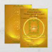 | Moderne Luxus-Antwortkarte RSVP Karte (Vorne/Hinten)