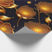 Moderne Luxus Big Gold Rose Collection Geschenkpapier (Ecke)