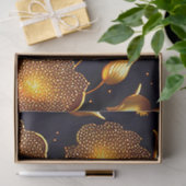 Moderne Luxus Big Gold Rose Collection Seidenpapier (Geschenk)