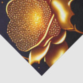 Moderne Luxus Big Gold Rose Collection Seidenpapier (Ausschnitt)