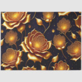 Moderne Luxus Big Gold Rose Collection Seidenpapier (Vorderseite)