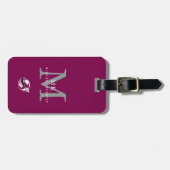 Moderne Luxus-Einzelanfertigung mit Monogramm und Gepäckanhänger (Vorderseite horizontal)