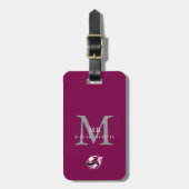 Moderne Luxus-Einzelanfertigung mit Monogramm und Gepäckanhänger (Vorderseite vertikal)