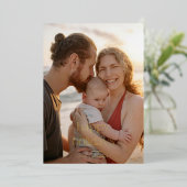 Moderne Luxus-Folie Foto Frohe Feiertage Karte (Stehend vorne)