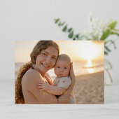 Moderne Luxus-Folie Foto Frohe Feiertage Karte (Stehend vorne)