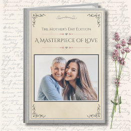 Moderne Luxus-Geschichtenbuch Premium-Muttertagska Karte