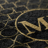 Moderne Luxus-Gold-Monogramm personalisiert Strandtuch