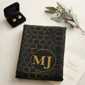 Moderne Luxus-Gold-Monogramm personalisiert Strandtuch