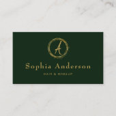 Moderne Luxus Golden & Black Business Card Visitenkarte (Vorderseite)