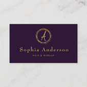 Moderne Luxus Golden & Black Business Card Visitenkarte (Vorderseite)