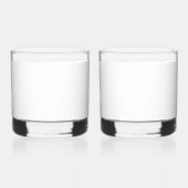 Moderne Luxus-Hochzeitspersonalisation Whiskyglas (Vorderseite)