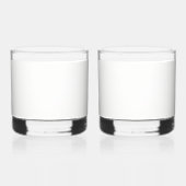 Moderne Luxus-Hochzeitspersonalisation Whiskyglas (Links)