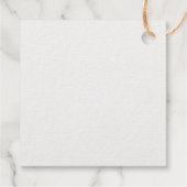 Moderne Luxus-Hochzeitspersonalisierung Geschenkanhänger (Rückseite)
