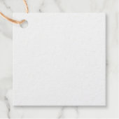 Moderne Luxus-Hochzeitspersonalisierung Geschenkanhänger (Vorderseite)